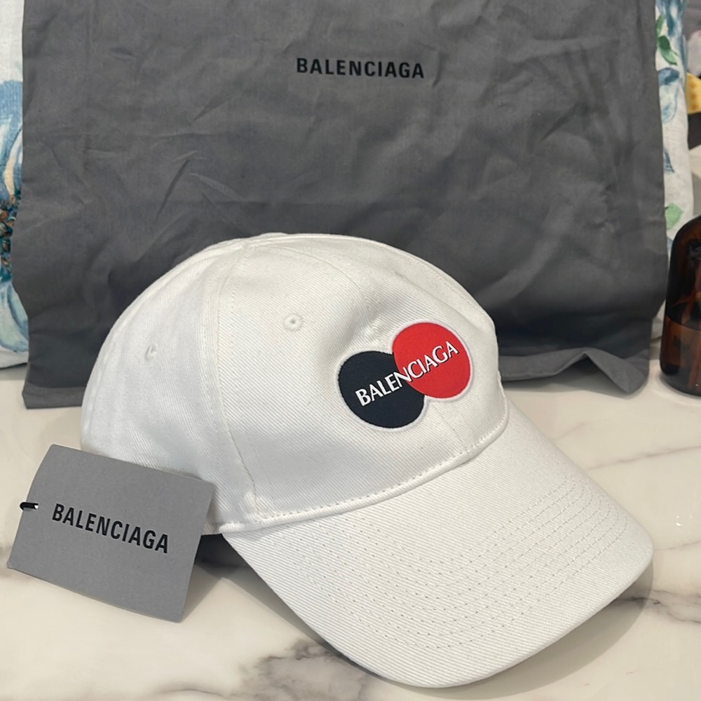 AUTHENTIC!! BALENCIAGA hat uniform CAP!  WHITE